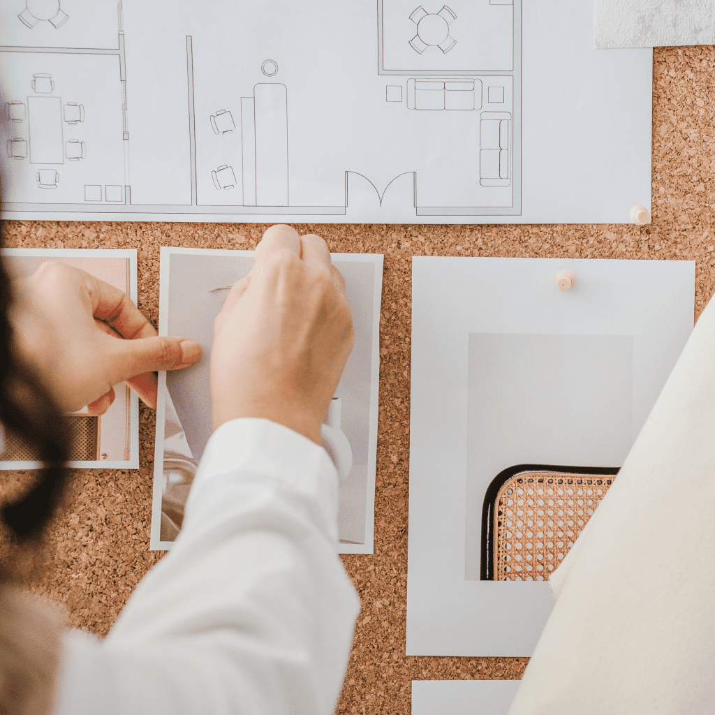 Plans conçus par un fabricant d'armoires de cuisine.