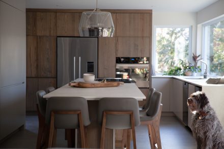 cuisine d'inspiration Japandi conçue par Ateliers Jacob